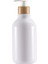 Beyaz Stil 300 ml ml Sabunluk Şişe Bambu Pompa Banyo Taşınabilir Sabun Şişesi Şampuan Duş Jeli Doldurulabilir Şişe Su Geçirmez Etiket (Yurt Dışından) 1