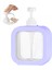 Dağıtıcı-Mor Tarzı 500 ml Losyon Dispenseri Köpük Şampuan Şişeleri Eller Yemekleri Çamaşır Deterjan Dispenseri Konteyner Banyo Mutfak Sabun Organizatör (Yurt Dışından) 1