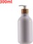 300ML-BEYAZ-WOODPUMP Tarzı Ahşap Pompalı Bulaşık Sabunu Şişesi Sıvı Sabunluk El Sabunu Losyon Kabı Doldurulabilir Kavanoz Mutfak Banyo Için ml (Yurt Dışından) 1