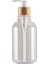 Şeffaf Stil 500 ml ml Sabunluk Şişe Bambu Pompa Banyo Taşınabilir Sabun Şişesi Şampuan Duş Jeli Doldurulabilir Şişe Su Geçirmez Etiket (Yurt Dışından) 1