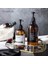 E-500ML Tarzı ml Iskandinav Tarzı Kahverengi Banyo Doldurulabilir Şişe Duş Jeli Şampuan Basın Şişesi Duş Jeli Doldurulabilir Banyo Depolama Şişeleri (Yurt Dışından) 2