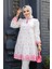 Desenli Pembe Tesettür Tunik 13821p 1