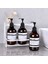 Beyaz Stil 500 ml ml Banyo Sabunluk Şişe Şampuan Duş Jeli Şişe Basın Tipi Doldurulabilir Boş Parlak Şişe Su Geçirmez Etiketler (Yurt Dışından) 5