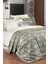 Ulrika Gri Çift Kişilik %100 Pamuk Nevresim Takımı ve Yatak Örtüsü Seti 1