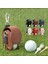 Pembe Tarzı 1 Pc Golf Topu Çanta Mini Top Saklama Torbaları Pu Deri Bel Üzerinde Asmak Golf Topu Çantası Kese Metal Toka ile Golf Kemer Topu Çanta (Yurt Dışından) 4