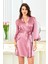 Saten Bride Sabahlık 5914 Pembe 2