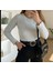 Bebe Mavi Uzun Kollu Crop Bluz 3