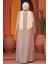 Boncuk Detaylı Bej Tesettür Abaya 26331BEJ 3