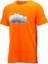 Erkek Bisiklet Yaka Standart Fit Göğüs Baskılı Turuncu T-Shirt 1