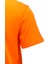 Erkek Bisiklet Yaka Standart Fit Göğüs Baskılı Turuncu T-Shirt 3