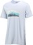 Erkek Bisiklet Yaka Standart Fit Göğüs Baskılı Mavi T-Shirt 1