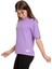 Bisiklet Yaka Regular Fit Suprem Örme Kumaş Kız Çocuk T-Shirt 4