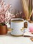 Baskılı Kupa Bardak Seramik Mug - Sarı Kalp 3
