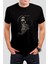 Kurukafa Müzik Baskılı Siyah Unisex Tişört C620 1