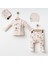 Bebek 3'lü Baskılı Pantolon ve Şapkalı Takım Pamuk 1