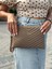 Kadın Saten Kumaş Ayarlanabilir Çapraz ve El Askılı Vizon Renkli Portföy, Clutch Çanta 5