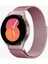 Samsung Galaxy Watch 4/5/5 Pro/6 Tam Uyumlu Metal Hasır Kordon Kavisli Tasarım Kayış 2