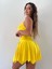Sarı Mikro Kumaş Etek Büstiyer Ikili Takım 2
