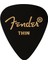 Fender 351 Thin 1 Adet Gitar Penası Siyah Shape Premium Pick 1