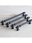 Talas Mat Siyah Çizgili Metal Kulp 224 mm 22.4 cm Mobilya Mutfak Dolap Çekmece Dolabı Kapak Kulpları Kulb 5