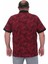 Erkek Büyük Beden Polo Yaka Tişört Skull 24454 Bordo 2