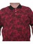 Erkek Büyük Beden Polo Yaka Tişört Skull 24454 Bordo 3