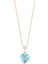 Blue London Topaz 925 Ayar Gümüş Sarı Renk Kolye 1