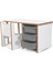 3 Çekmeceli Oyun, Aktivite, Etkinlik Masası, Beyaz-Gri, 18mm Mdf 1