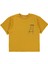 Oversize Çocuk Tişört 6-9 Yaş Hardal 1