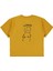 Oversize Çocuk Tişört 6-9 Yaş Hardal 2