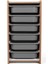 6 Çekmeceli Çocuk Oyuncak ve Aktivite Dolabı,ceviz-Gri 18MM Mdf 4