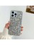 Apple iPhone 15 Pro Max Uyumlu Kılıf Zebana Pırlanta Silikon Kılıf Gri 1