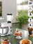 SR50 Döküm Gövde 7 Litre Içli Köfte Hamur Yoğurma Kıyma Çekme Erişte Blender Çıpıcı mixer Set 4