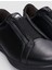 Deri Siyah Lastikli Erkek Sneaker 4