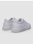 %100 Hakiki Deri Beyaz Bağcıklı Desenli Erkek Sneaker 8