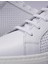 %100 Hakiki Deri Beyaz Bağcıklı Desenli Erkek Sneaker 9