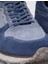 Deri Mavi Süet Bağcıklı Erkek Sneaker 4