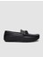 %100 Hakiki Deri Siyah Tokalı Erkek Loafer 1