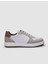 %100 Hakiki Deri Beyaz - Bej Süet Bağcıklı Erkek Sneaker 1