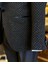 İtalyan stil slim fit şal yaka ceket yelek pantolon damatlık set siyah T12569 5