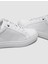 %100 Hakiki Deri Beyaz Kare Desenli Bağcıklı Erkek Sneaker 5
