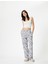 Çiçekli Pijama Altı Beli Lastikli 2