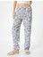 Çiçekli Pijama Altı Beli Lastikli 3