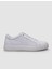 Beyaz Bağcıklı Desenli Erkek Sneaker 1