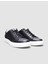 Lacivert Kare Desenli Bağcıklı Erkek Sneaker 2