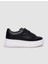Siyah Bağcıklı Kadın Sneaker 1