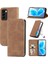 Tecno Camon 18 Deri Kılıf Fermuar Cüzdan Kordon Basit (Yurt Dışından) 1
