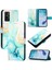 Oppo K10 4g Kickstand Mermer Desen Cüzdan Pu Deri Kılıf (Yurt Dışından) 5