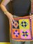 El Örgüsü Mandala ve Motif Modelli Etnik Kadın Çanta 35X32 cm 2