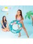 Şeffaf Desenli Çocuk Yüzme Simidi Turkuaz 61CM (59242) 2